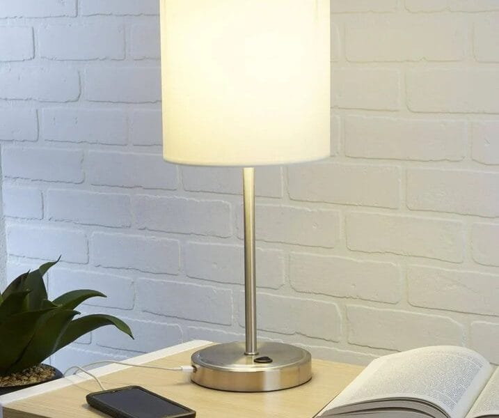 Intertek Silver Grab and Go Stick Lamp