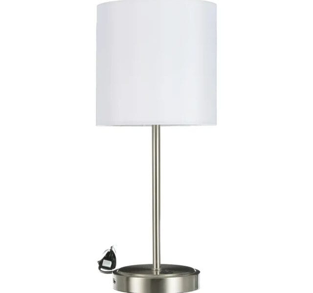 Intertek Silver Grab and Go Stick Lamp