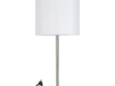 Hometrends Silver Grab and Go Stick Lamp