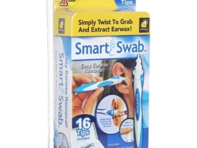 Smart Swab Plastic Ear Cleaner Earwax Removal Tool with 15 Replacement Parts