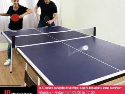 MD Sports Indoor Table Tennis Table, Ping Pong Table, 15mm, Navy Blue