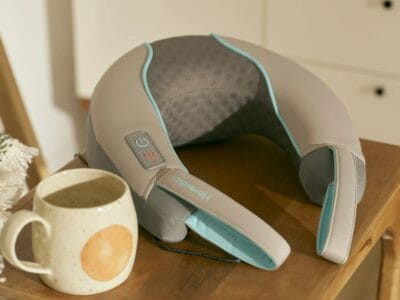 Homedics Neck Massager with Comfort Foam Vibration and Soothing Heat
