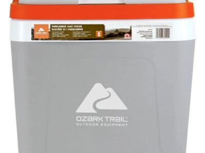 Ozark Trail 26 QT Ice Chest Cooler Hard Sided Portable Cooler, 32 Can Capacity 25L Grey