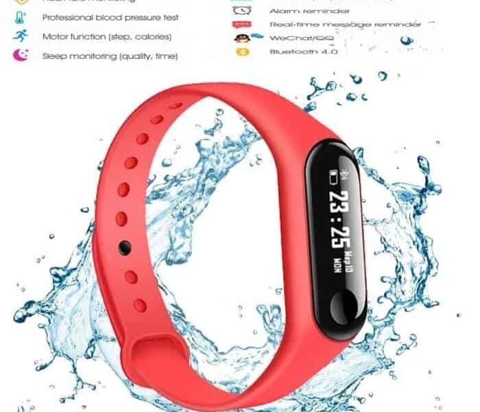 M3 0.96 inches TFT Color Screen Smart Bracelet IP67 Waterproof, Support Call Reminder-Heart Rate Monitoring-Blood Pressure Monitoring-Sleep Monitoring & Weather Forecast