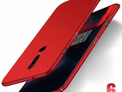 Ultra-thin Frosted PC Case for OnePlus 6 from MOFI (Red)