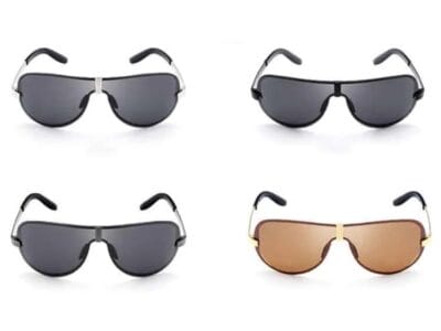 Sunglasses for Men HDCRAFTER E008 Fashion Ultraviolet-proof Polarized (Black + Selver)
