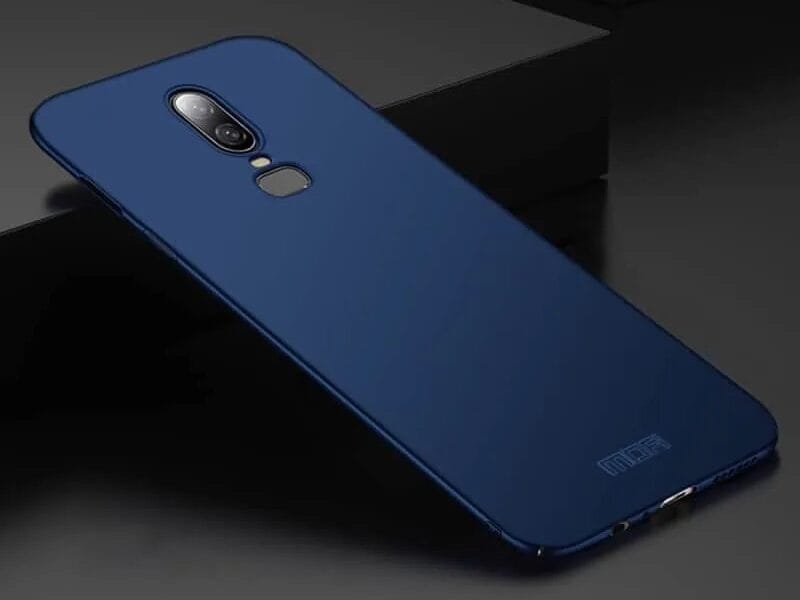 Ultra-thin Frosted PC Case for OnePlus 6 from MOFI (Blue)