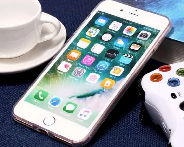 Protective Case For iPhone 8 Plus & 7 Plus Embossment Peach Blossom Pattern Soft TPU