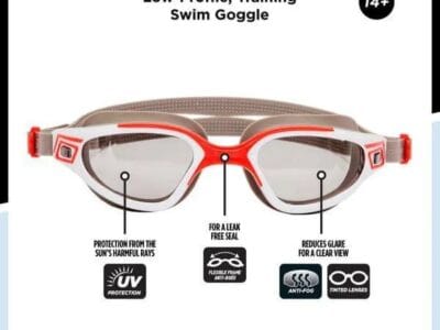 Dolfino Pro Merlin Adult Swim Goggle – Red, Adult Goggle