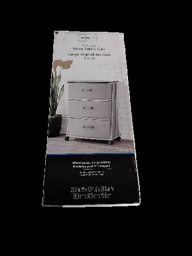 Mainstays 3 Drawer Fabric Dresser Storage
