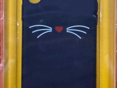Black Web For iPhone XR – SOFT RUBBER SILICONE SKIN CASE COVER BLACK CAT WHISKERS EARS