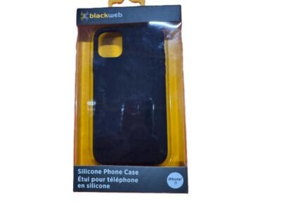 Blackweb Silicone Phone Case iPhone 11 Black