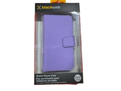 Blackweb Wallet Phone Case With Magnetic Closure For Iphone 6/6s/7/8 – Purple