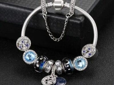 Fashion Ethnic Style Boho Blue Sky Star Moon Bead Bracelets 18cm