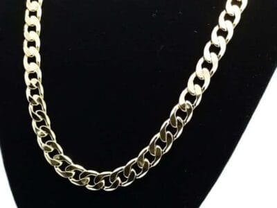 Europe and America Fashion Alloy Chain Hip Hop Simple Long Necklace (Platinum)