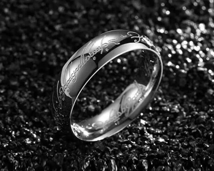 Titanium Steel Ring (Silver) US Size 13