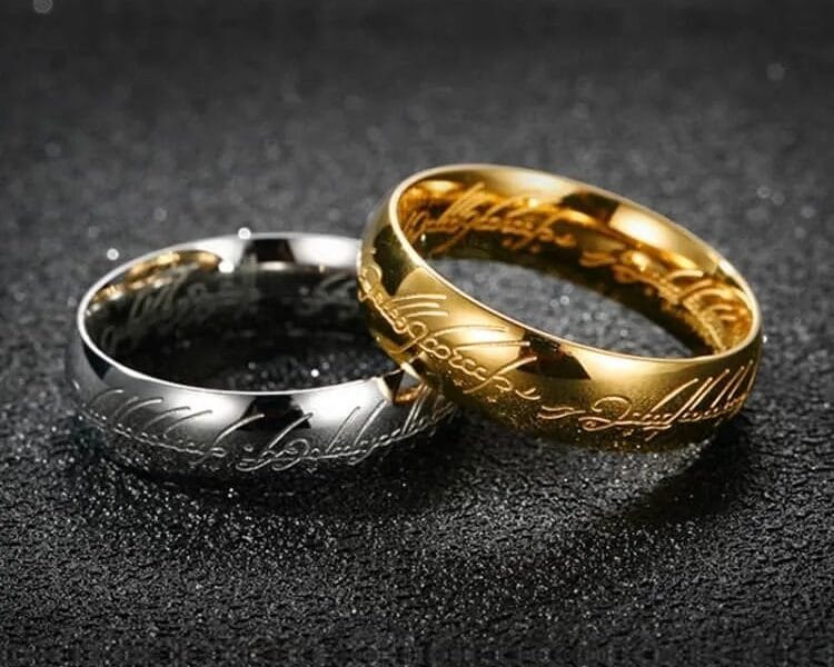 Titanium Steel Ring (Gold) US Size 13