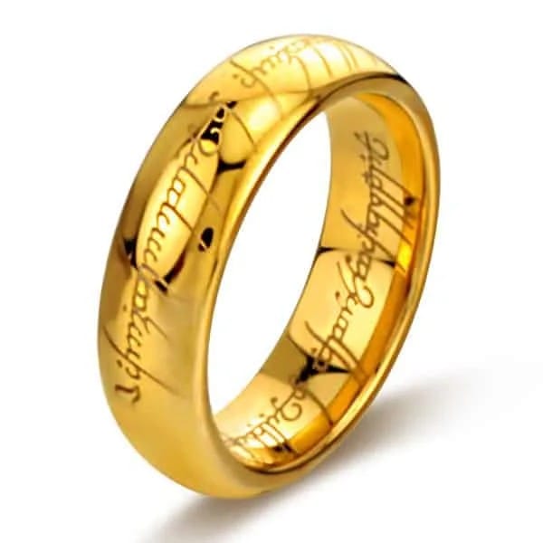 Titanium Steel Ring (Gold) US Size 13
