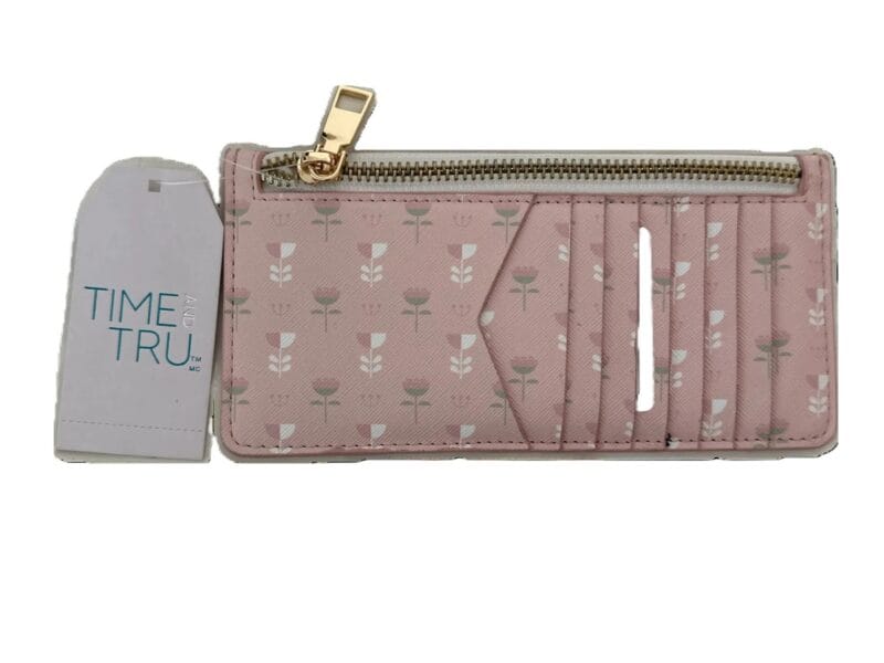 Time & Tru Women Long Zipper Floral Wallet
