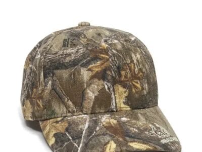 Mens Realtree Edge Camo Mesh Hat Adjustable Cap