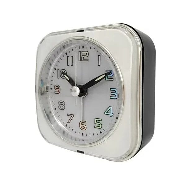 Hometrends Analog Square Alarm Clock 2.8 in. W x 1.6 in. D x 3 in. H