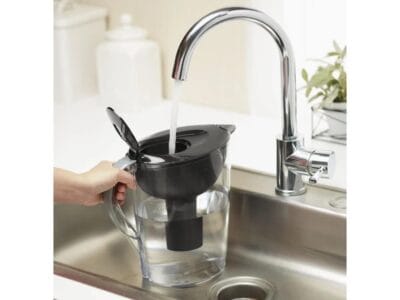 Brita Pacifica Plastic 10-Cup Black Water Filter Pitcher