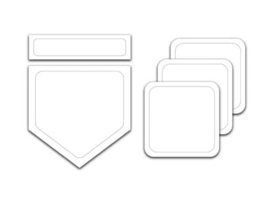 Future Stars 5-Piece Throw Down Base Set, Set of 5 Rubber Bases