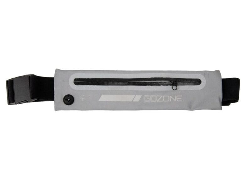 GoZone Reflective Slimline Waist Pack – Silver/Black