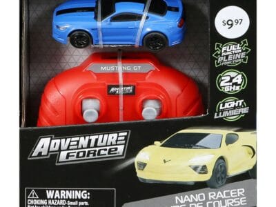 ADVENTURE FORCE 1:64 Remote Control LED NANO RACERS – MUSTANG GT500