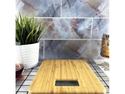 AccuChef Bamboo Kitchen Scale 11lb/5kg Capacity