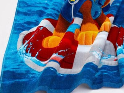 Paw Patrol Kids Beach Towel Cotton Blend 28×58″ Blue Nickelodeon