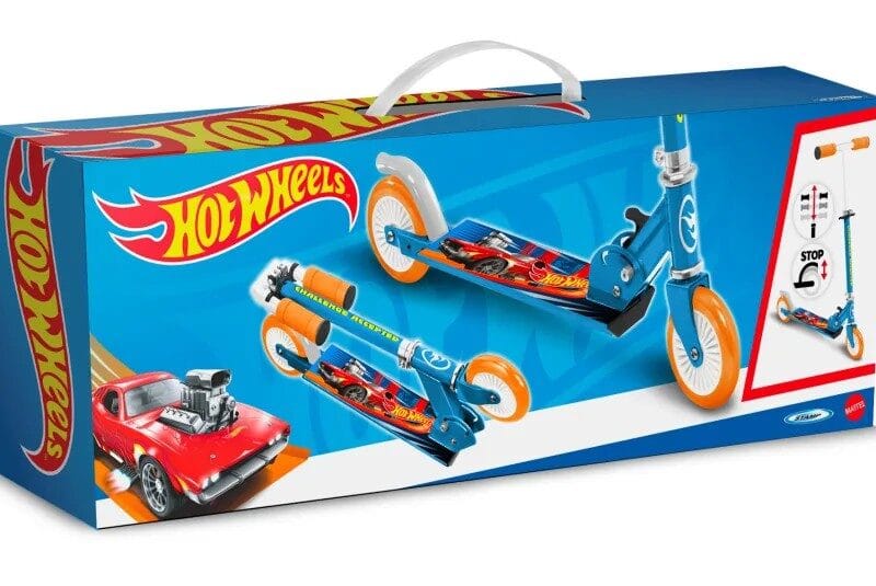 Mattel Hot Wheels 2-wheel Child scooter Foldable Foot Brake Blue