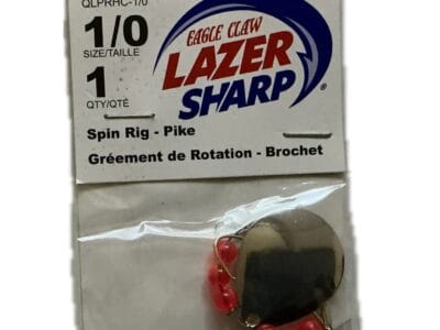 Eagle Claw Lazer Sharp Spin Rig Pike 1 oz., Size 1/0 QLPRHC