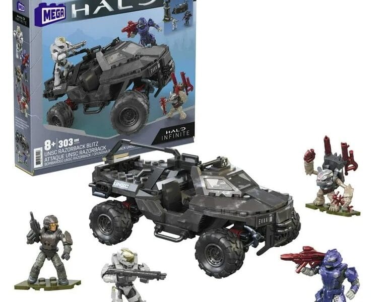 MEGA Halo Infinite UNSC Razorback Blitz Building Kit with 4 Figures