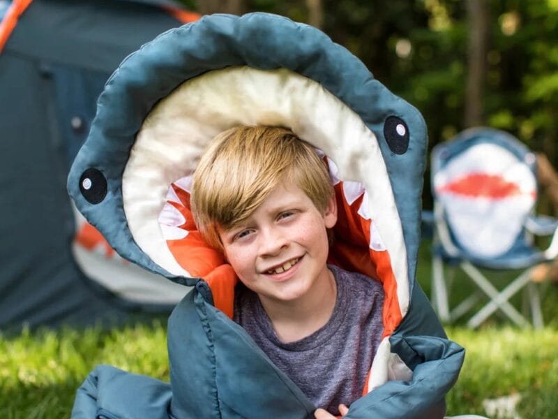 Firefly! Outdoor Gear Finn the Shark Kid’s Sleeping Bag Navy/Gray