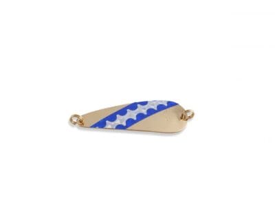 Williams WT27GBLS-GBLS Toronto Wobble Carded Gold, Blue & Silver diagonal scalloped tape, Toronto Wobbler, Blue & Silver
