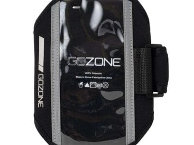 GoZone Runner’s Armband – Black/Grey, Adjustable fit