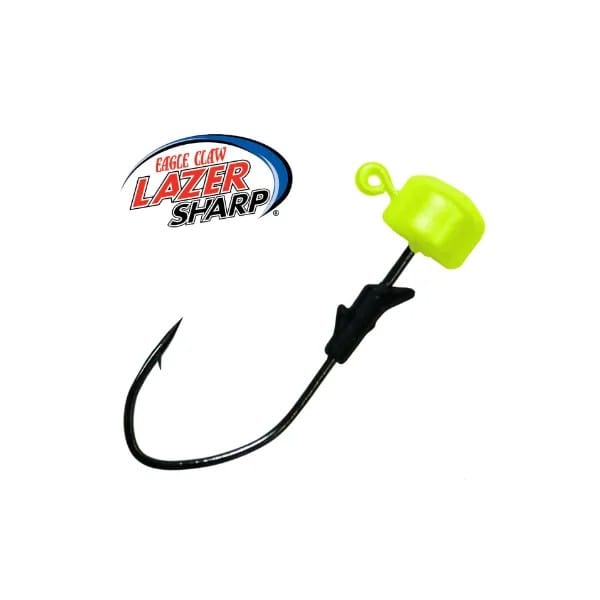 EAGLE CLAW LAZER SHARP QLNJ316-03 3/16 oz 5.3g FINESSE JIG HEADS PRE BEND QTY 5