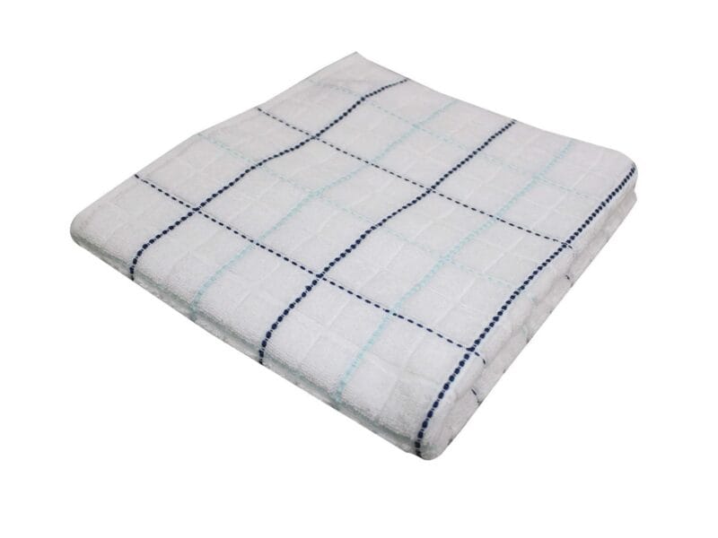 Mainstays Performance Check Bath Towel