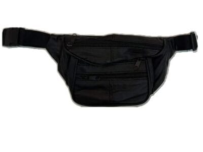 Leather Black Fanny Waist Bag