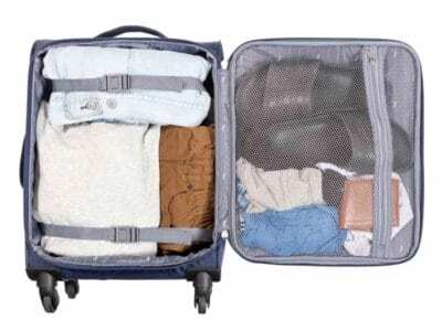 Jetstream 20-inch Softside Rolling Spinner Upright Carry-on Luggage, Navy
