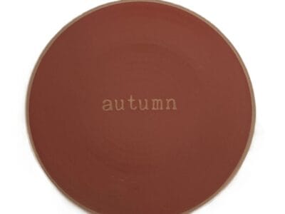 Autumn Stoneware Round Salad Plate