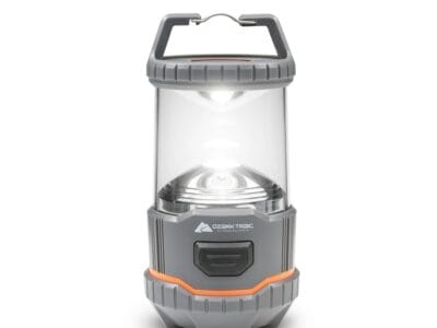 Ozark Trail 200 Lumen LED Battery Powered Lantern, 4 AA Batteries, IPX4 Weather & Drop Resistant