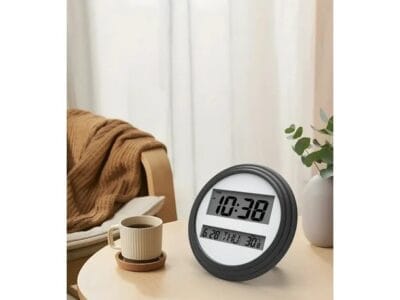 Home Trends Black Digital Wall Clock, HOME TRENDS PL BLACK DIGITAL CLOCK