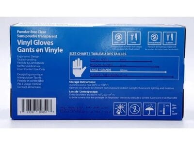 Disposable Powder-Free Clear Vinyl Gloves
