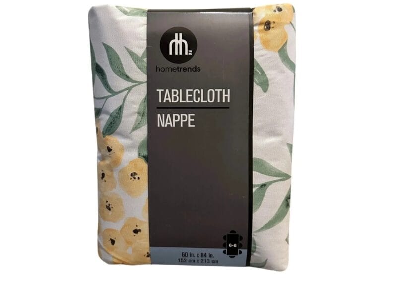 Hometrends Spring Floral Rectangle Table Cloth 60in x 84in 100% Polyester
