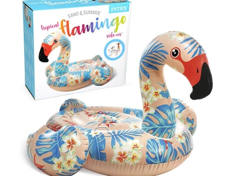 Intex Tropical Flamingo Ride-on Pool Float Multicolor Ages 3+