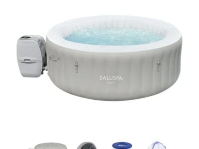 SaluSpa Tahiti AirJet Inflatable Hot Tub Spa with LED Lights 2-4 person