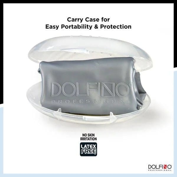 Dolfino Pro Silicone Swim Cap – Silver, Swim Cap with Case