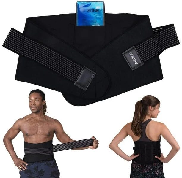 GoZone Hot/Cold Dual Back Support – Black